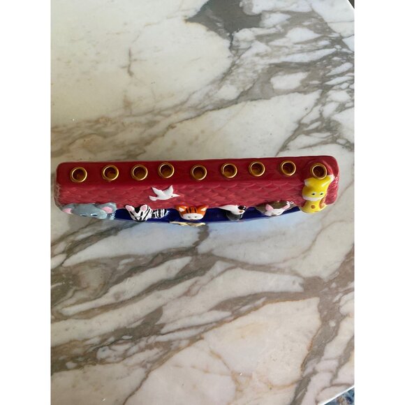 Rite Lite Noahs Ark Ceramic Menorah Childrens Hanakah - Picture 3 of 6